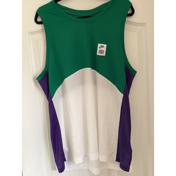 Nike Men’s Dunk Force Starting Five Jersey Size: Large Color: Malachite/White - Picture 8 of 12